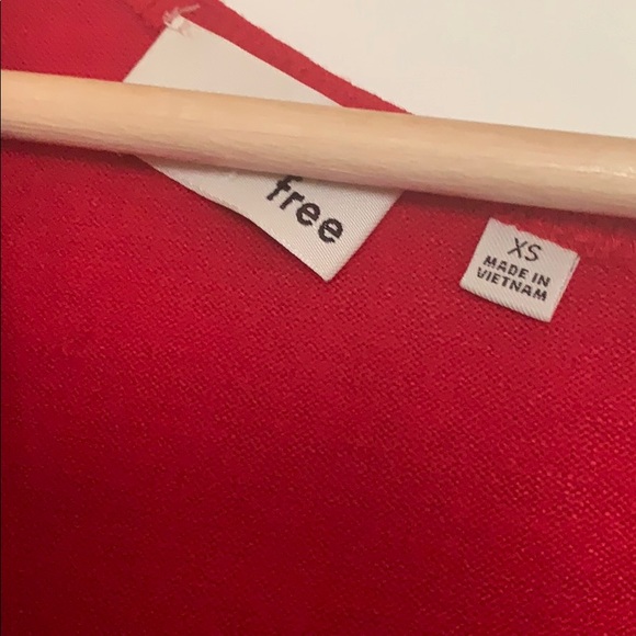 BNWT Aritzia Wilfred Free RED dress XS - Picture 4 of 6